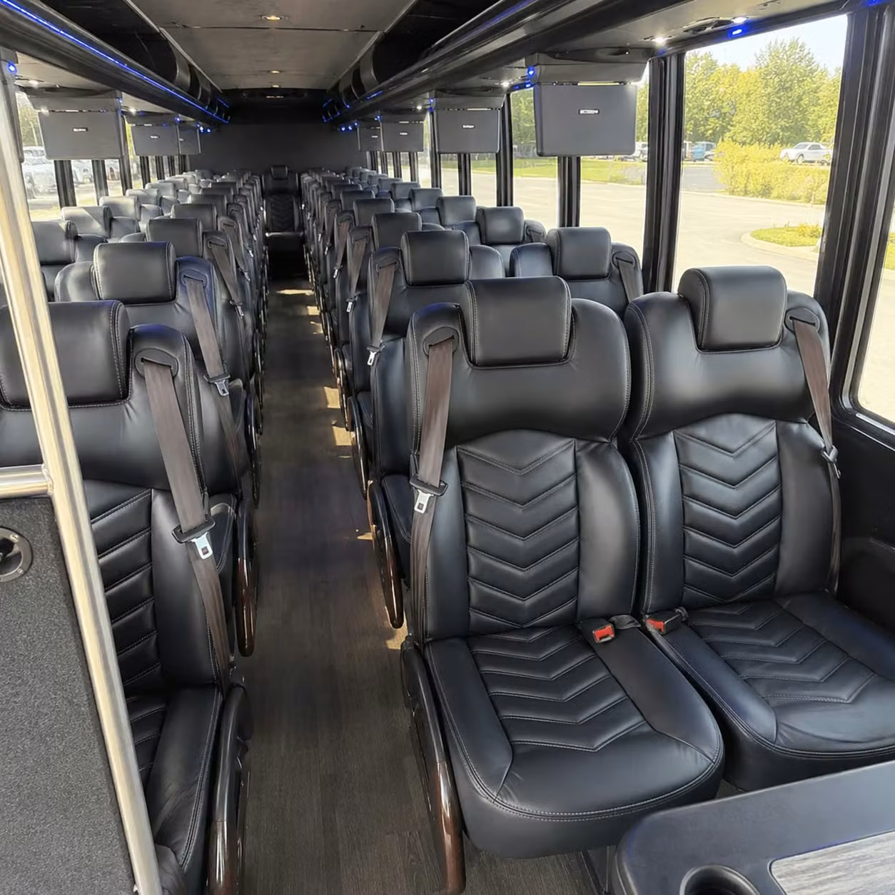 28 passenger minibus interior