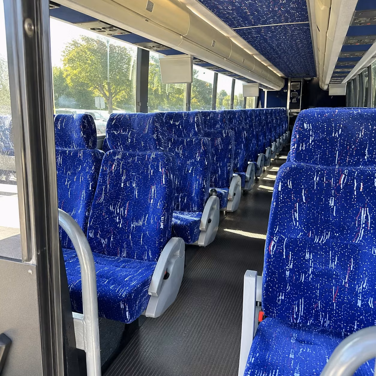 santa clara charter bus interior